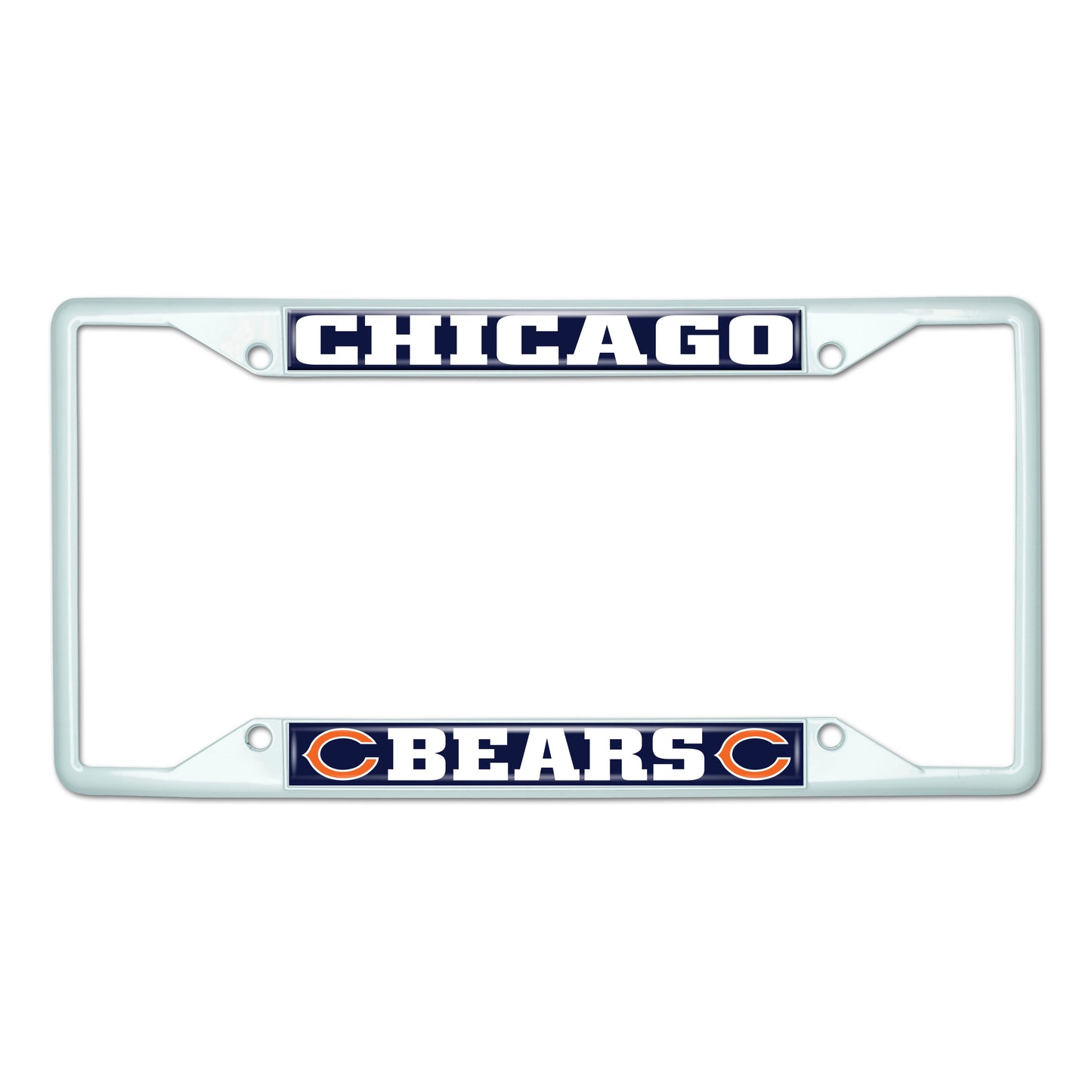 NFL - Chicago Bears-White License Plate Frame