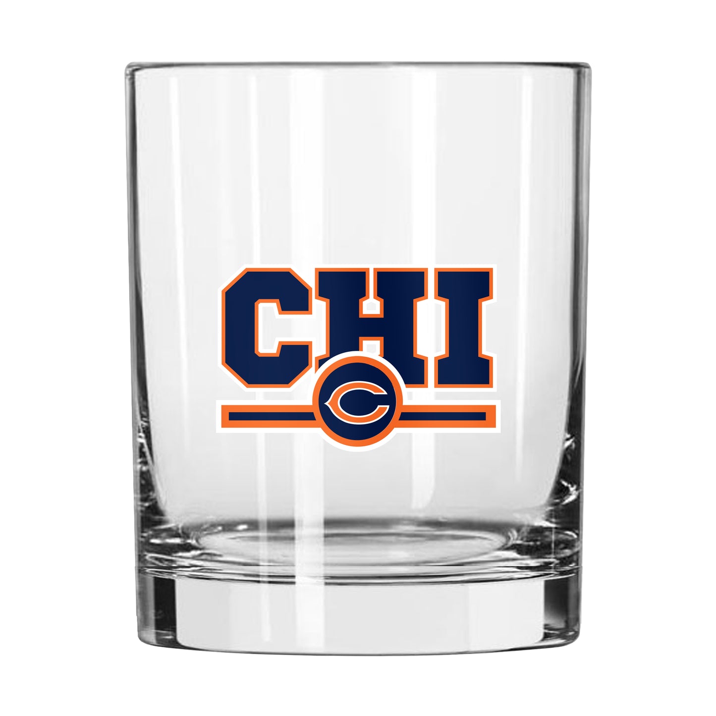 Chicago Bears 14oz Letterman Rock Glass