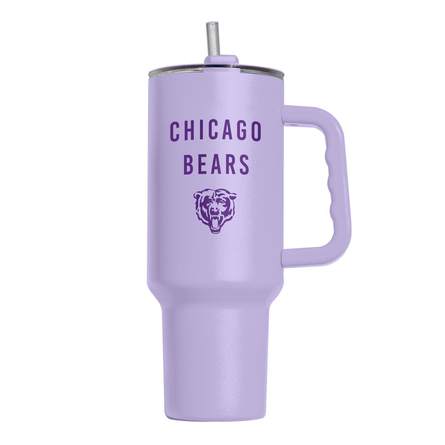 Chicago Bears 40oz Tonal Lavender Powder Coat Tumbler