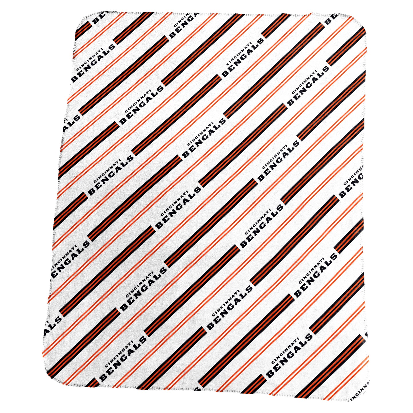 Cincinnati Bengals Classic Vertical Stripe Fleece Throw