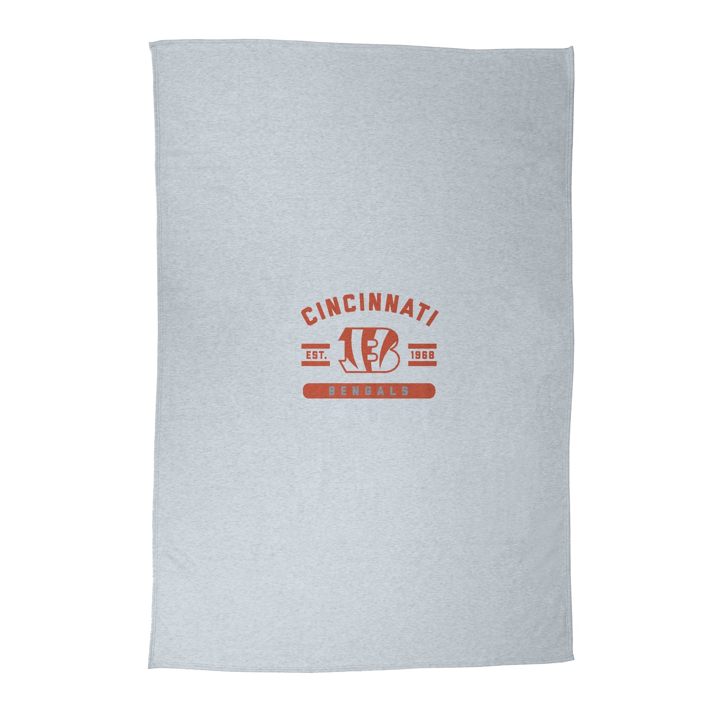 Cincinnati Bengals Athletic Gray Sublimated Sweatshirt Blanket