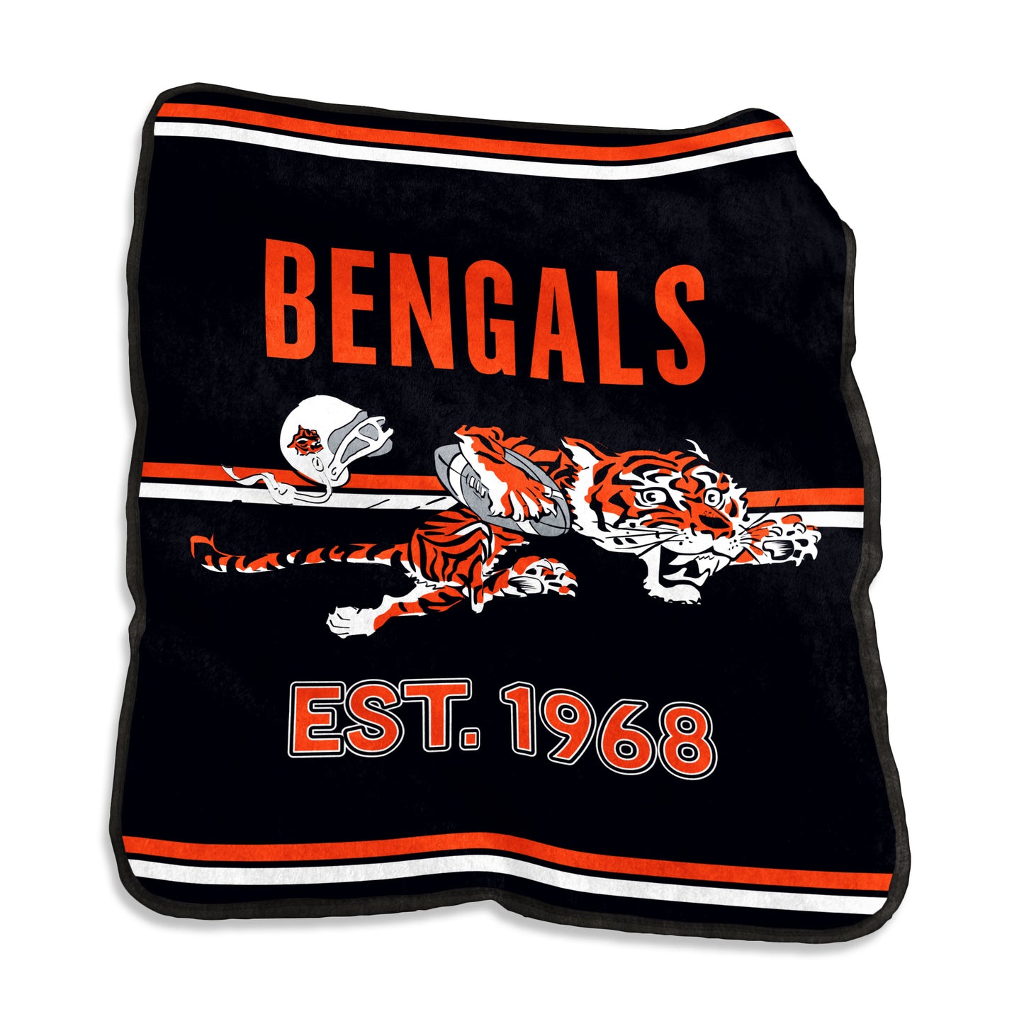 Cincinnati Bengals Vintage Raschel Rally House Throw