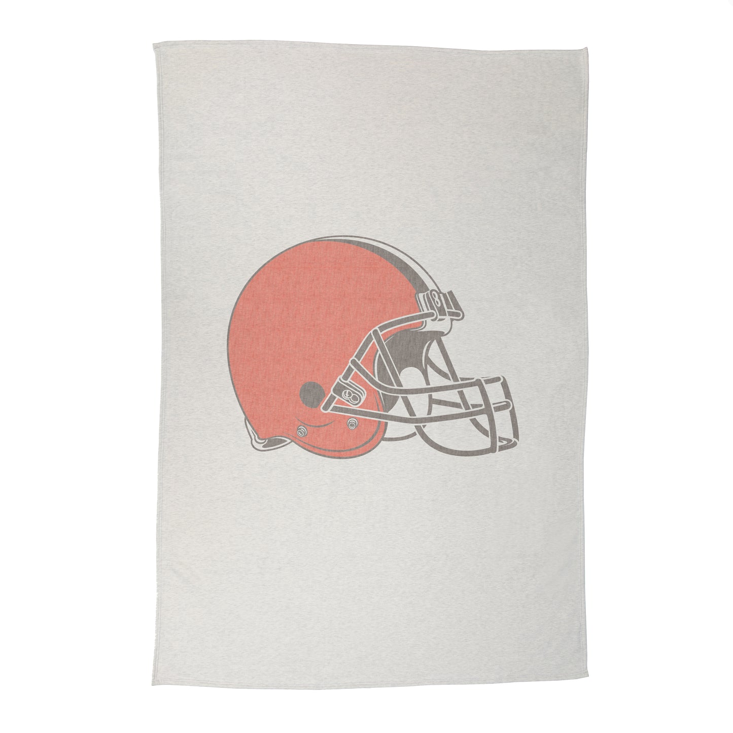 Cleveland Browns Oversized Logo Sublimated Sweatshirt Blanket