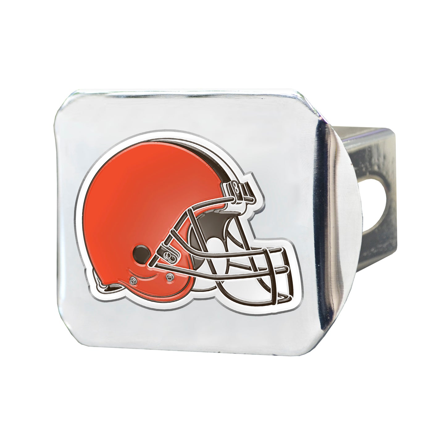 NFL - Cleveland Browns Color on Chrome Hitch Cover