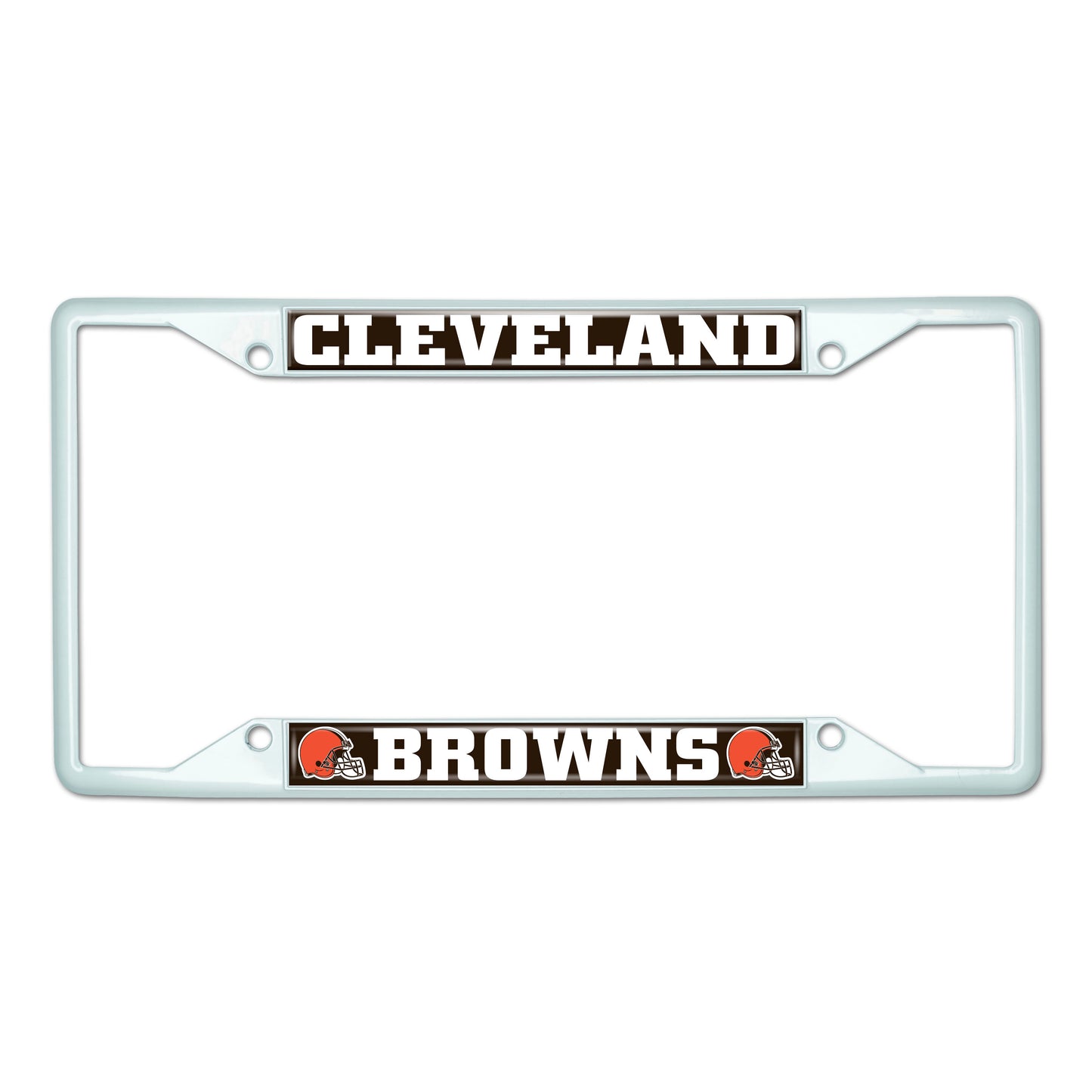 NFL - Cleveland Browns-White License Plate Frame