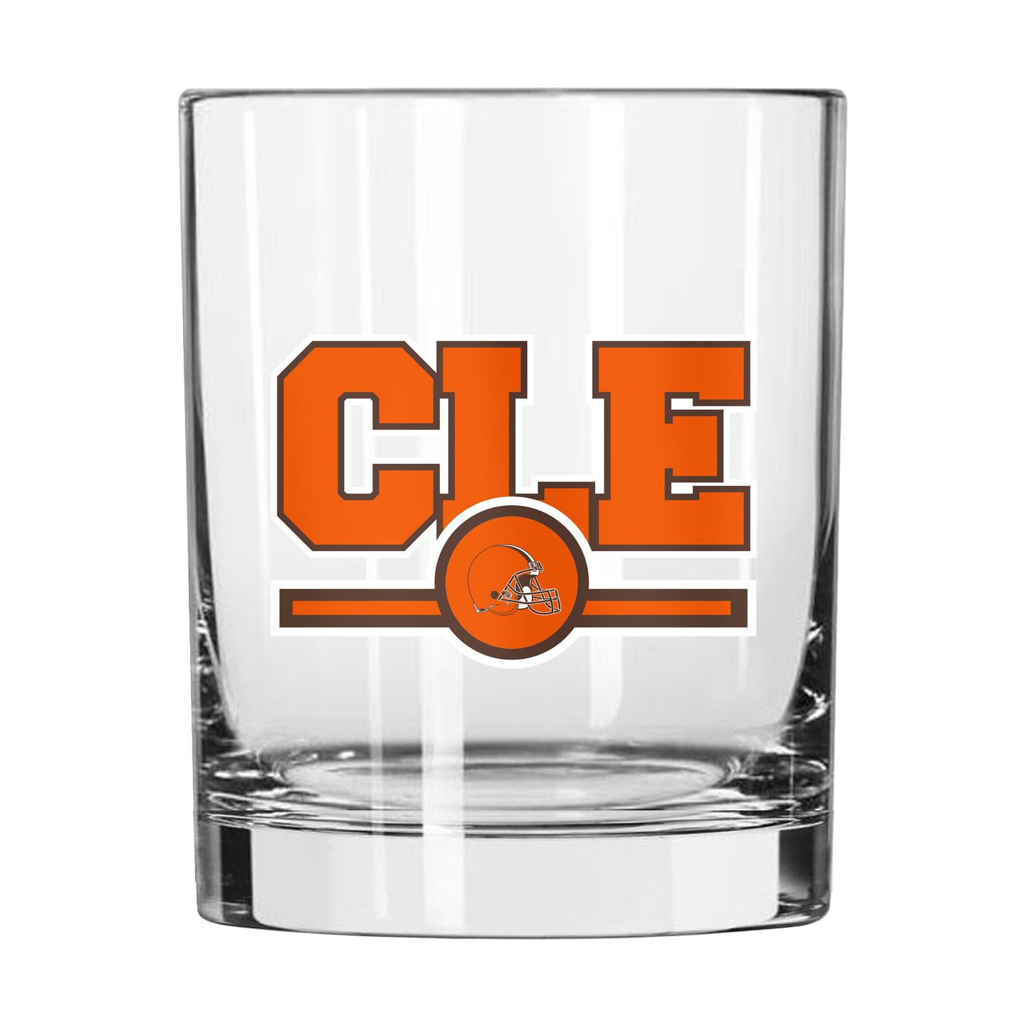 Cleveland Browns 14oz Letterman Rocks Glass