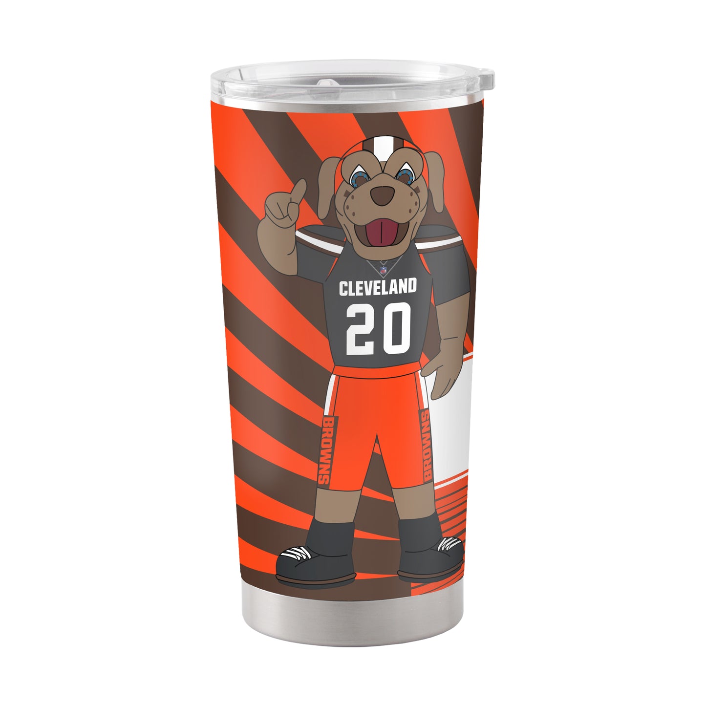 Cleveland Browns 20oz Mascot Stainless Steel Tumbler