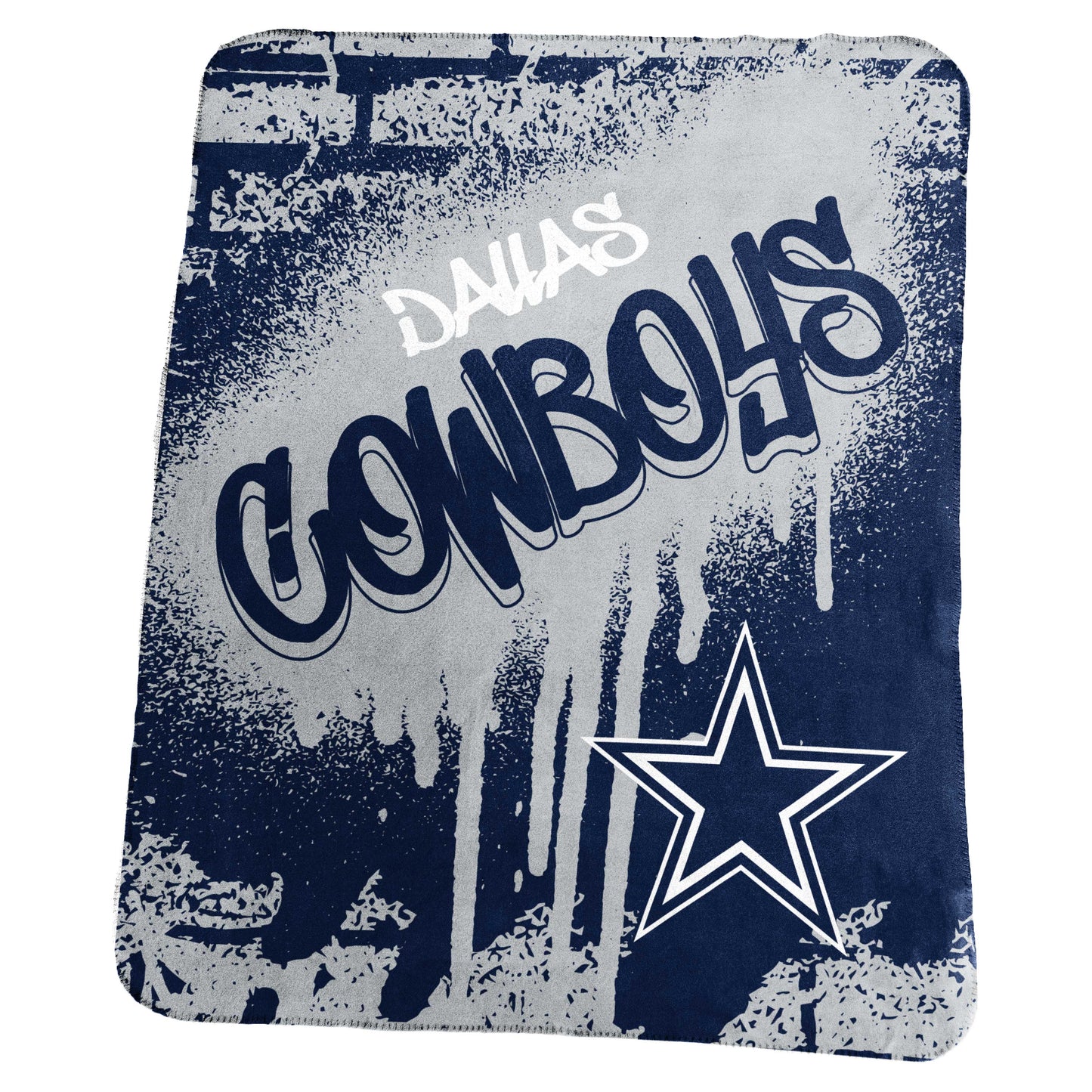 Dallas Cowboys Classic Graffiti Fleece Throw