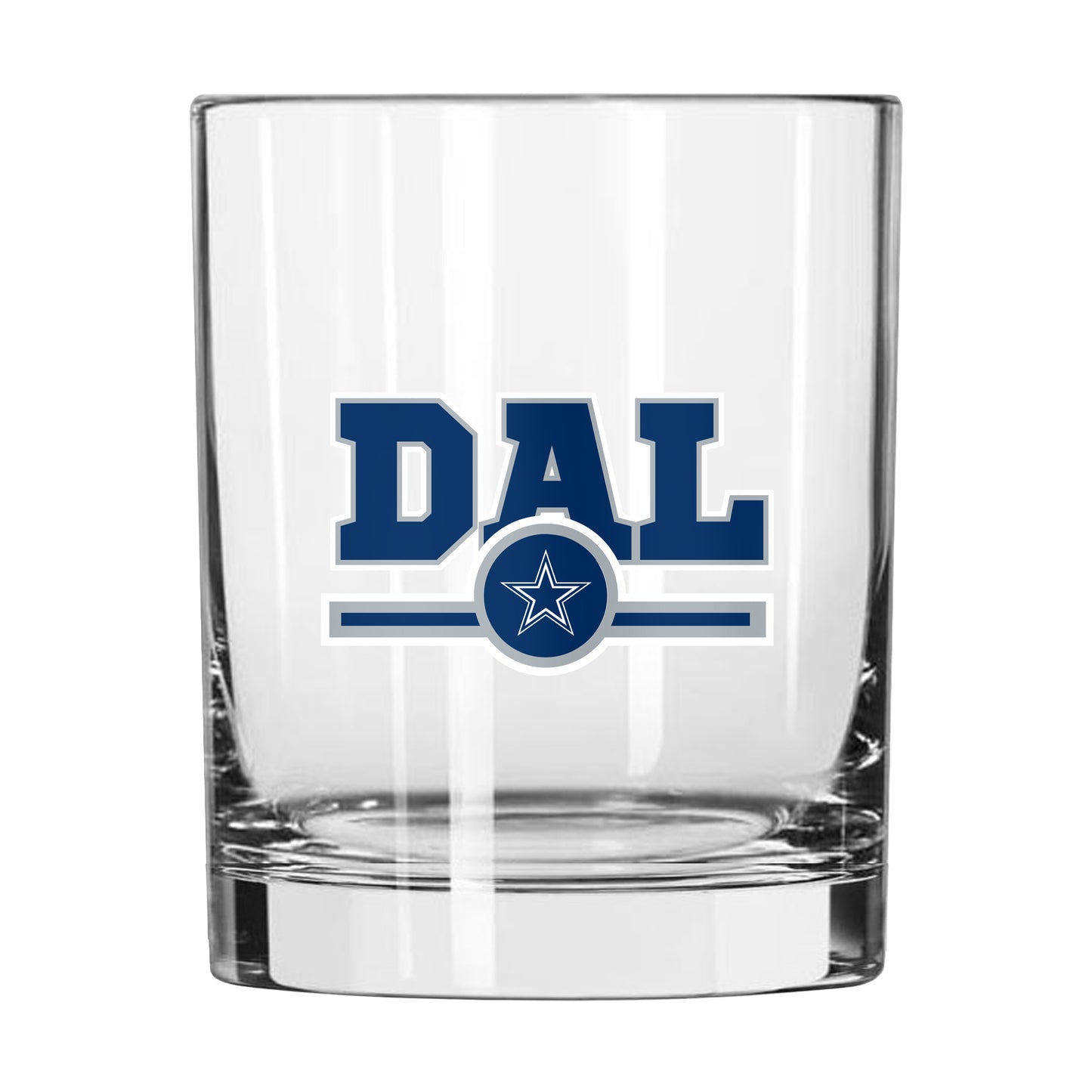 Dallas Cowboys 14oz Letterman Rock Glass