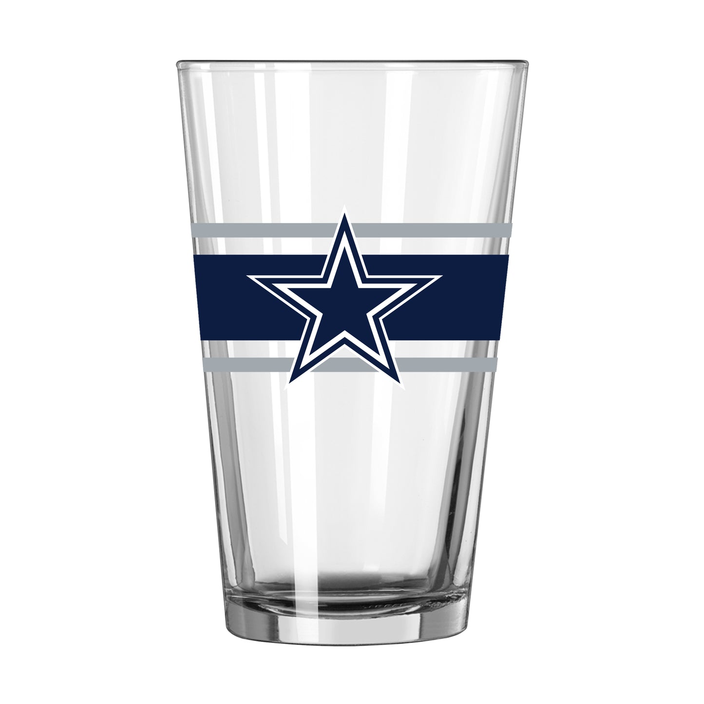 Dallas Cowboys 16oz Stripe Pint Glass