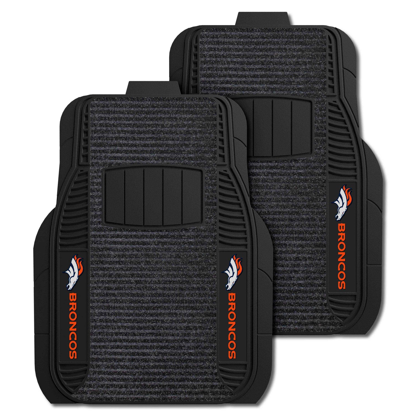 NFL - Denver Broncos 2-pc Deluxe Car Mat Set