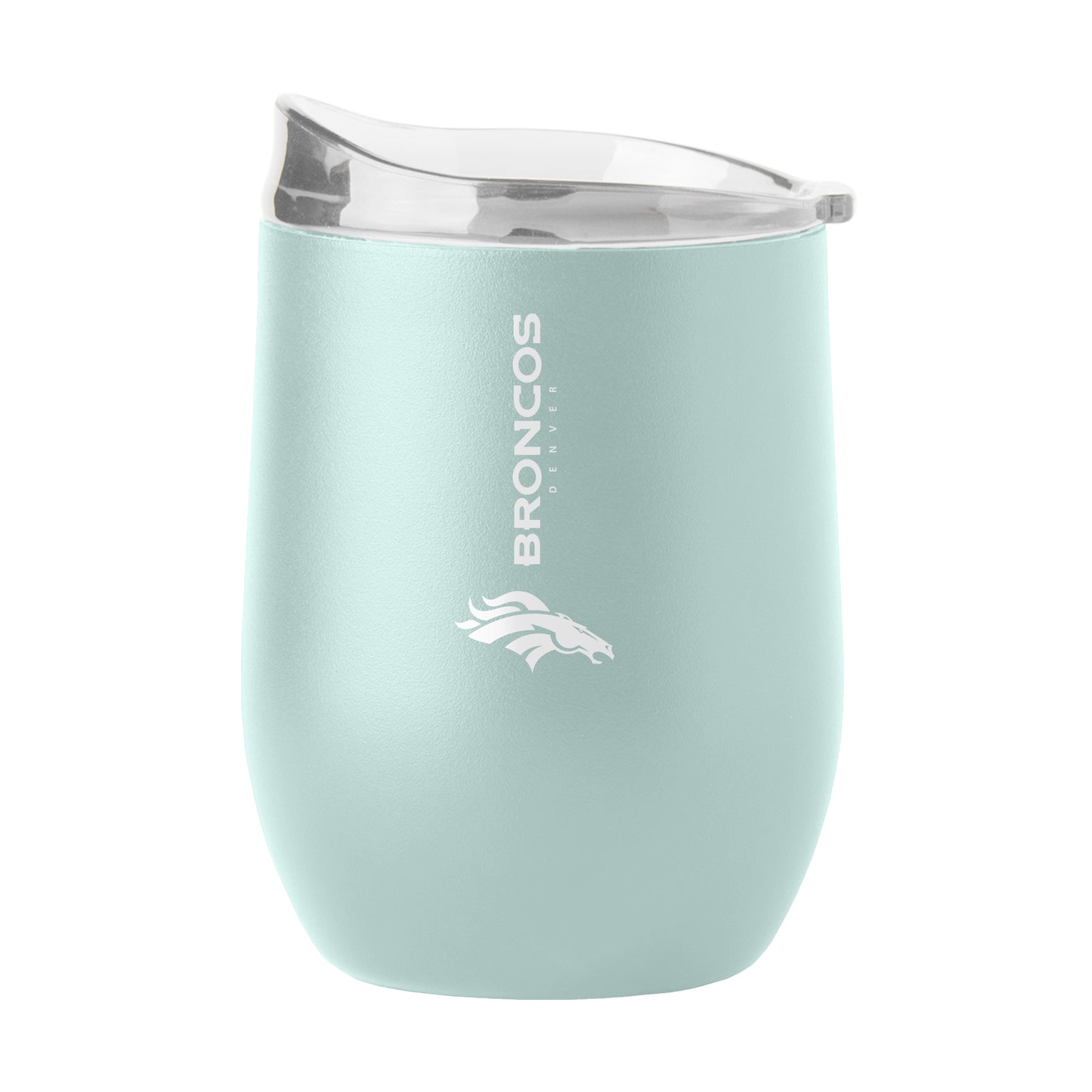 Denver Broncos 16oz Vertical Powder Coat Curved Beverage