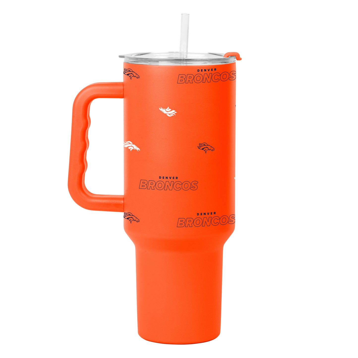 Denver Broncos 40oz Step And Repeat Powder Coat Tumbler