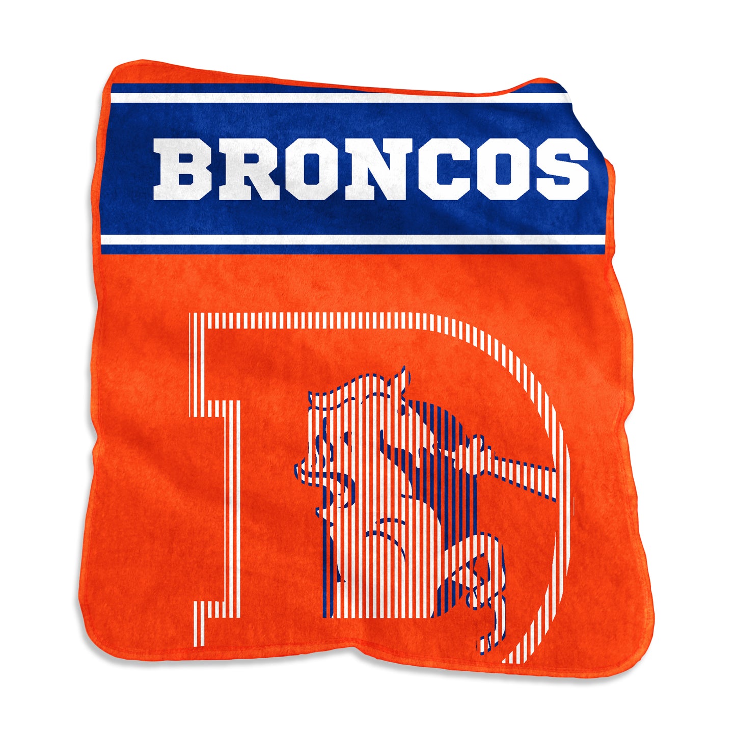 Vintage Denver Broncos 60x80 Raschel Blanket