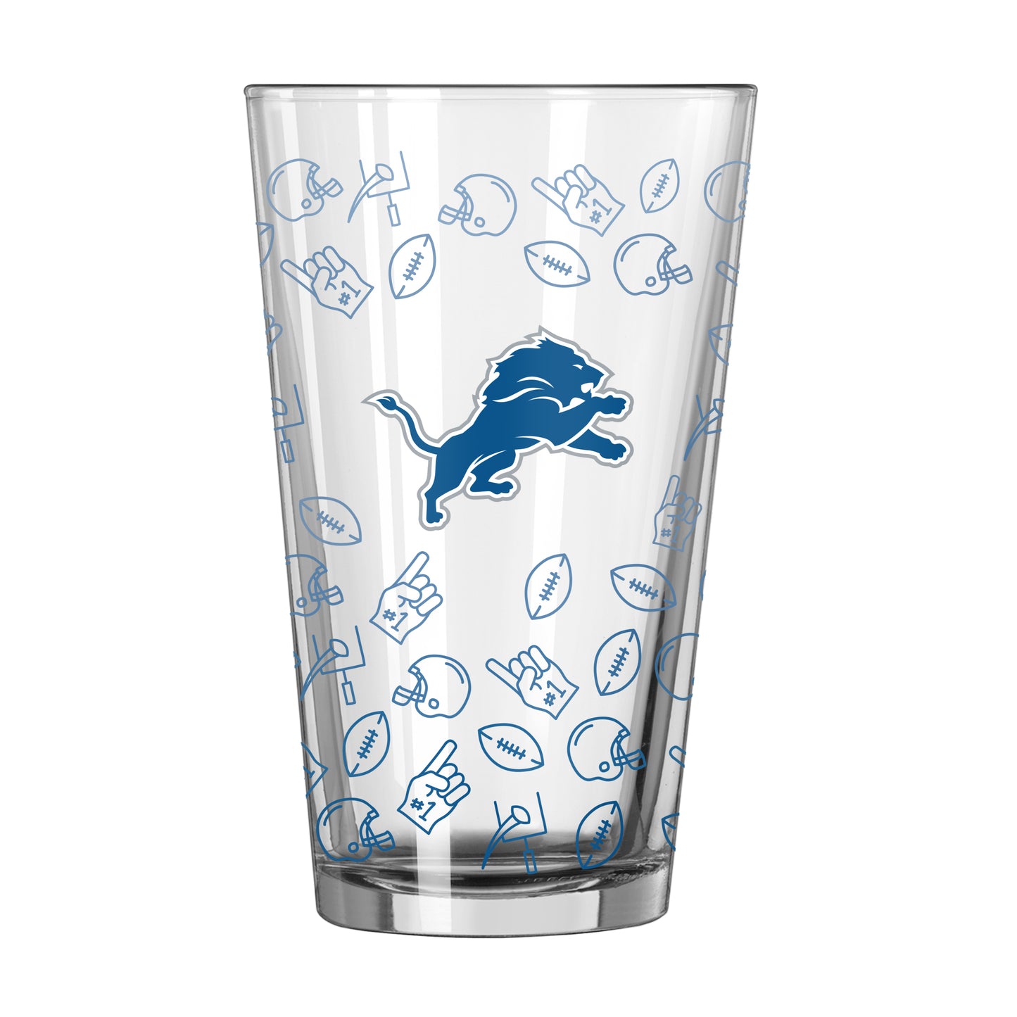 Detroit Lions 16oz Ombre Playmaker Pint Glass