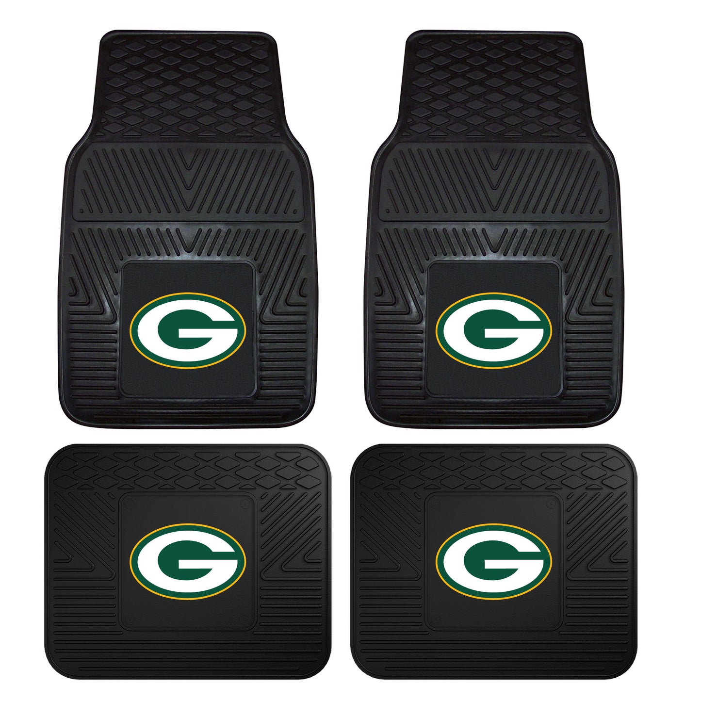 NFL - Green Bay Packers 4-pc Vinyl Car Mat Set