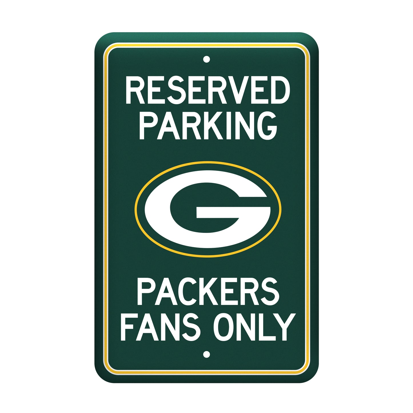 Green Bay Packers Metal Parking Sign 18x12