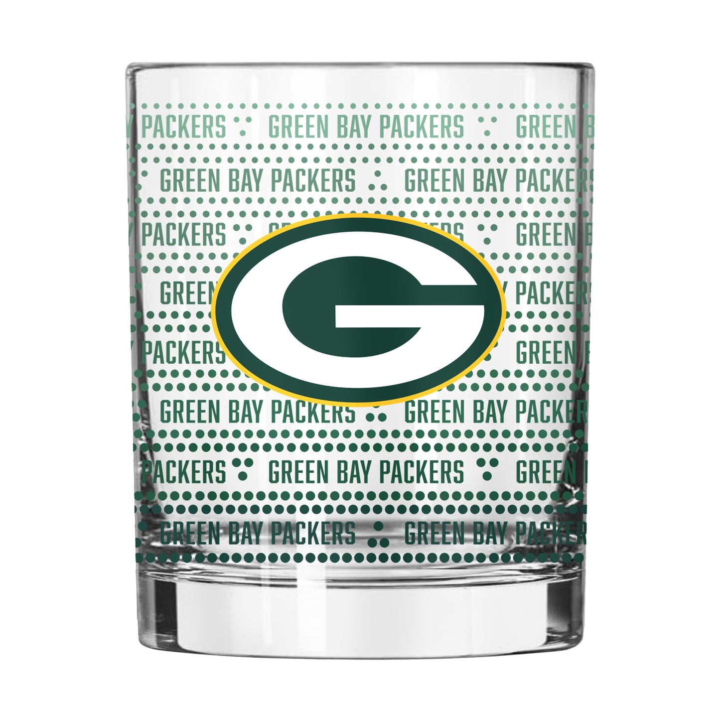 Green Bay Packers 14oz Chant Fade Rocks Glass