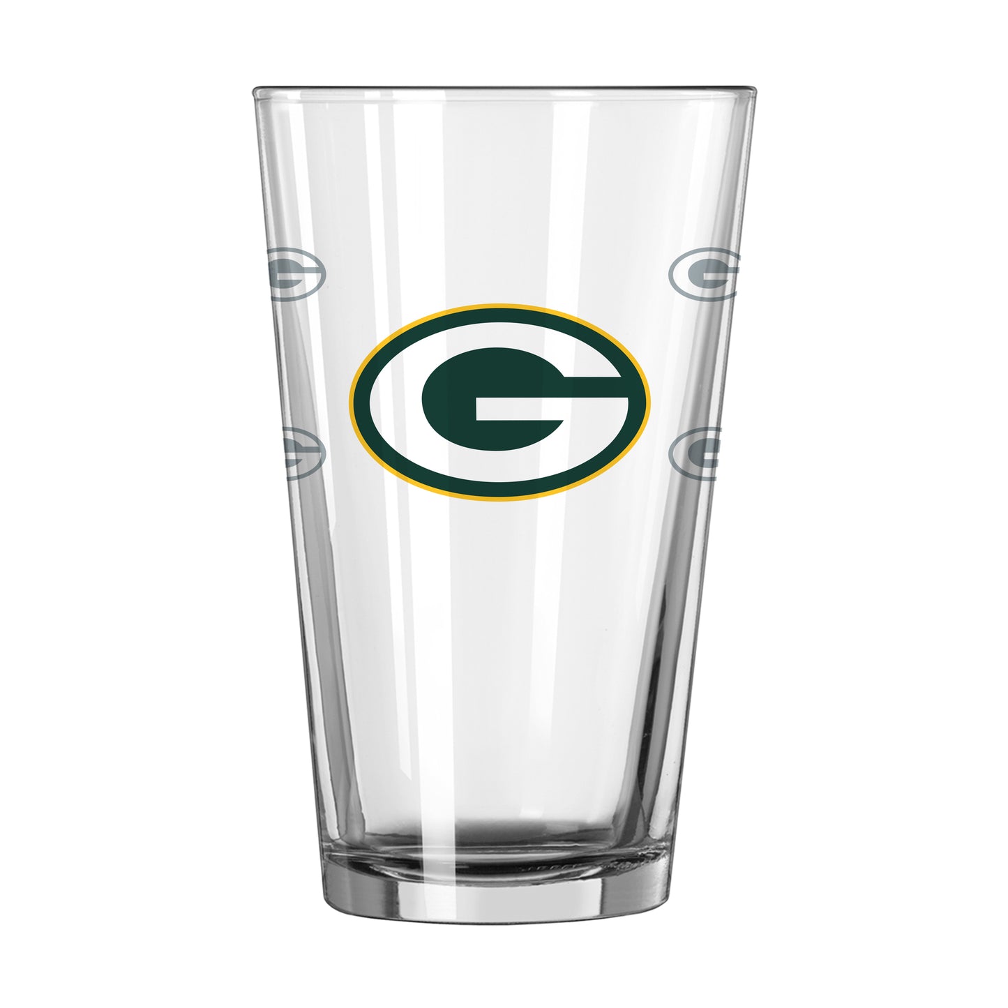 Green Bay Packers 16oz Satin Etch Pint Glass