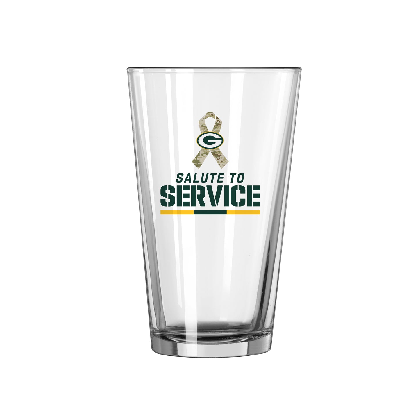 Green Bay Packers 16oz Salute to Service Pint Glass