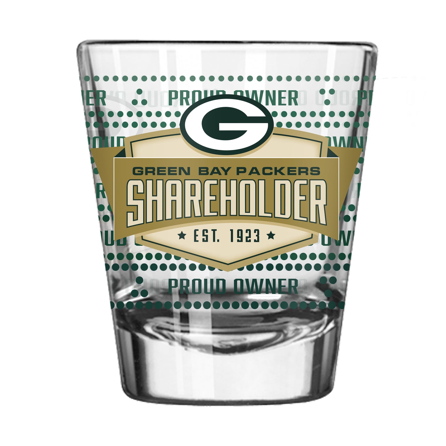 Green Bay Packers 2oz Proud Owner Shot Glass