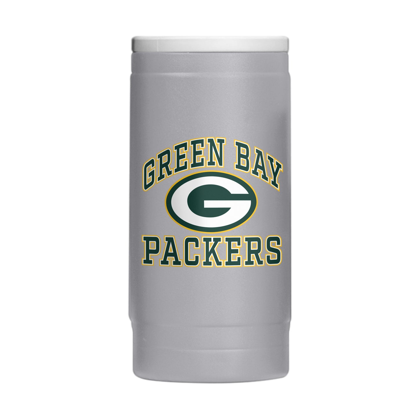 Green Bay Packers 12oz Athletic Powdercoat SlimCan Coolie