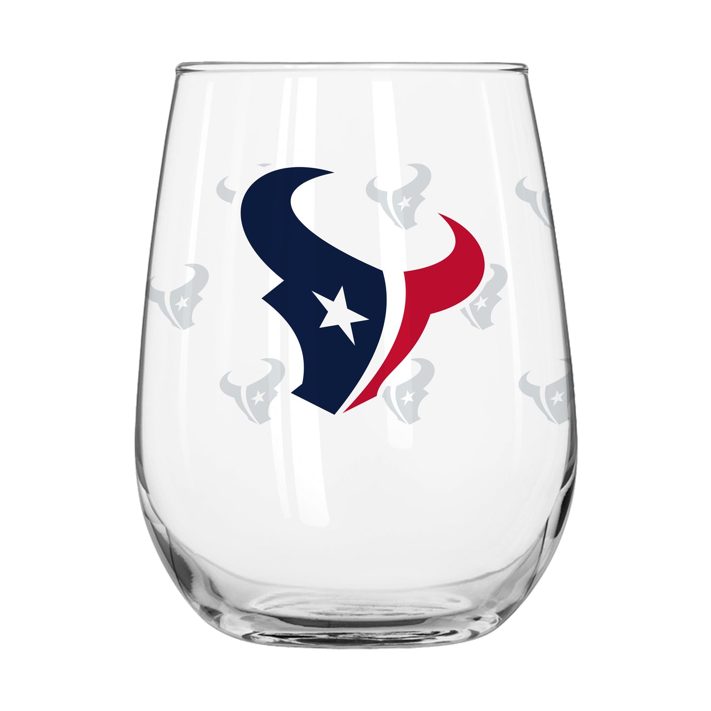 Houston Texans 16oz Satin Etch Curved Beverage Glass