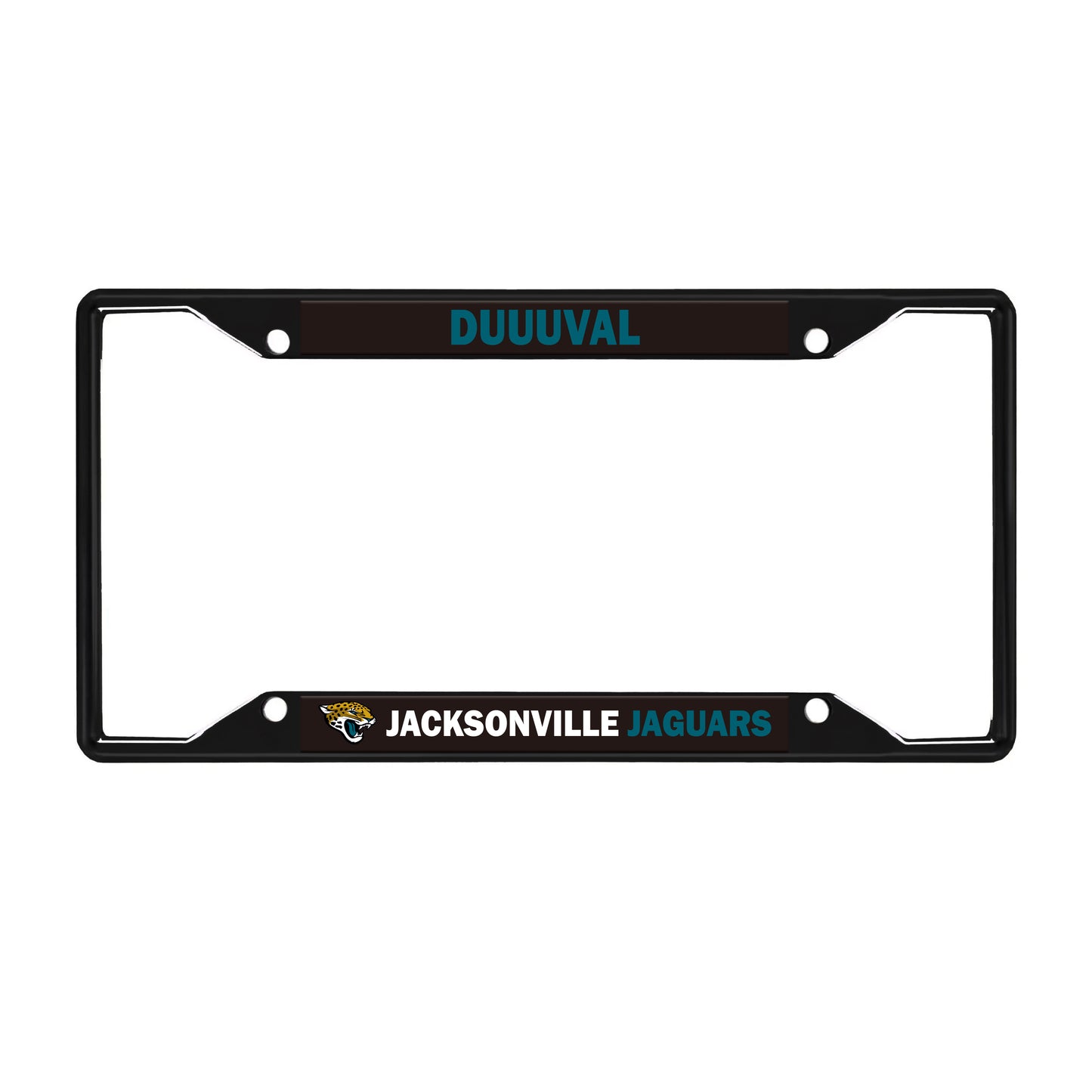 Jacksonville Jaguars License Black Trinity Plate Frame