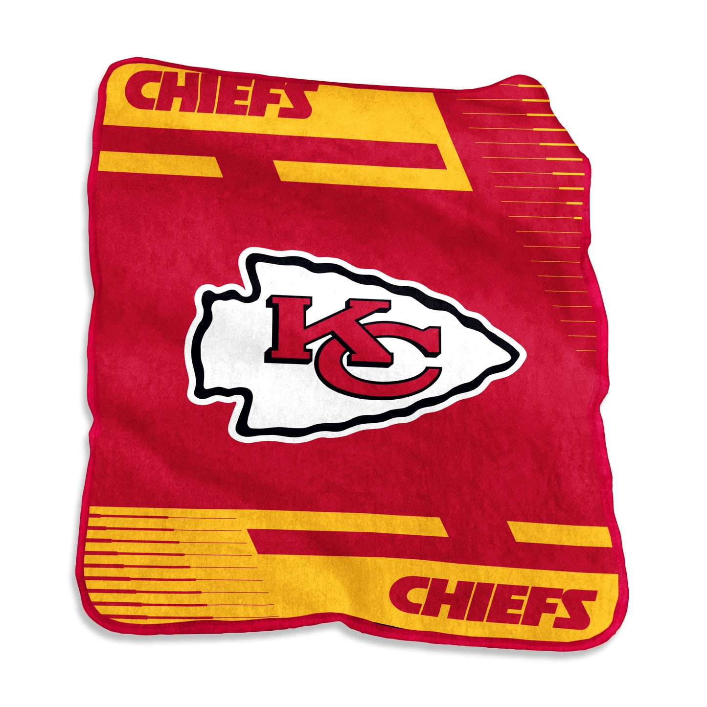 Kansas City Chiefs Raschel Double Stripe Throw