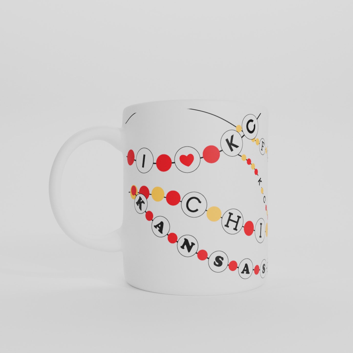 Kansas City Chiefs 15oz Friendship Bracelet Sublimated Mug