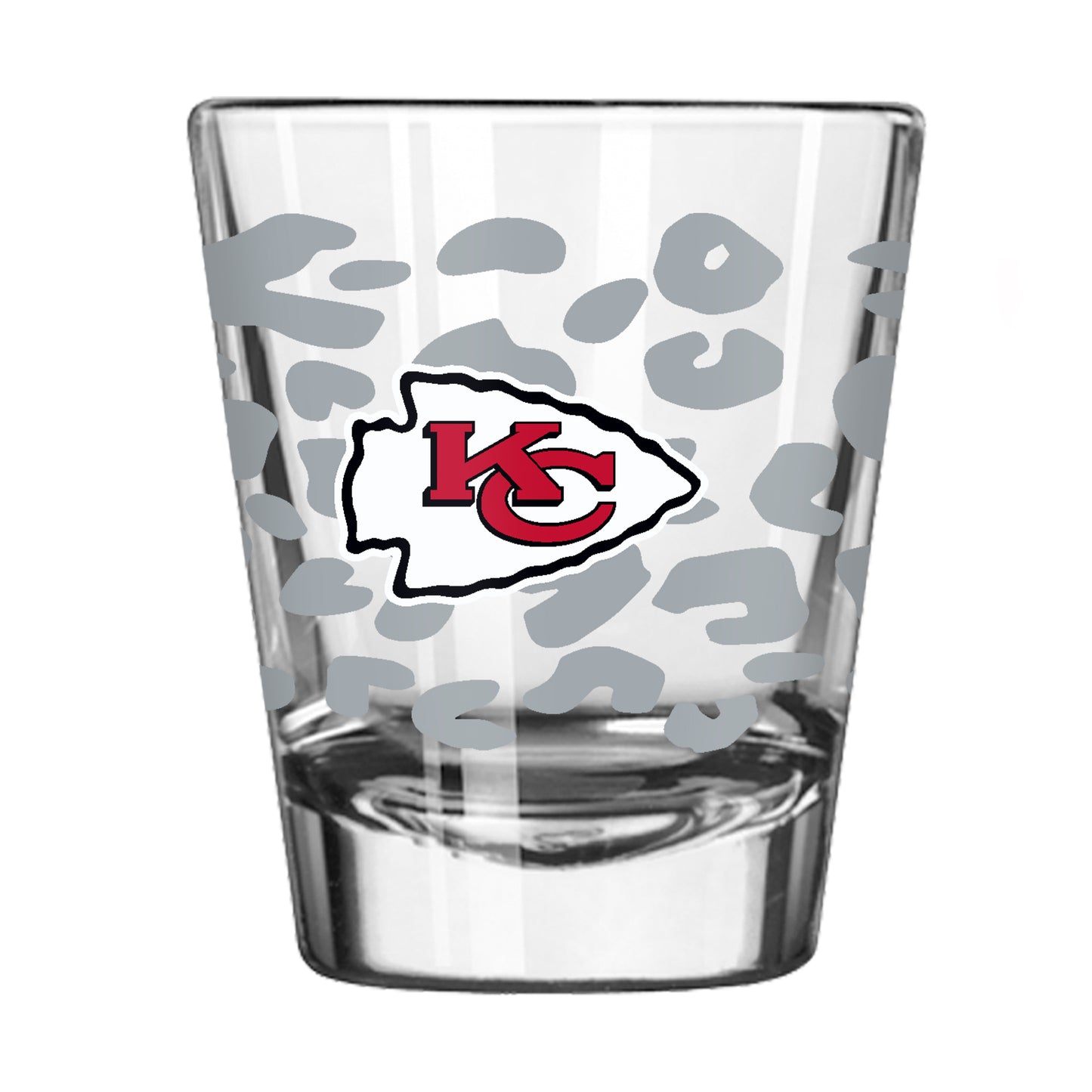 Kansas City Chiefs 2oz Leopard Shot Glass