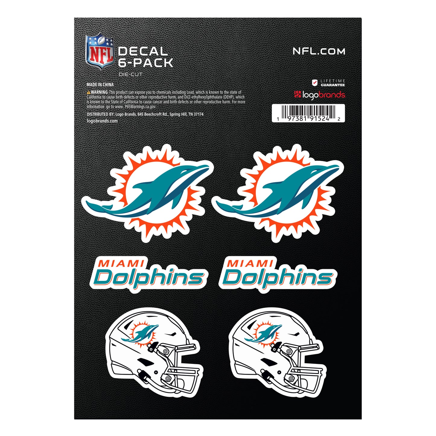 NFL - Miami Dolphins DECAL6