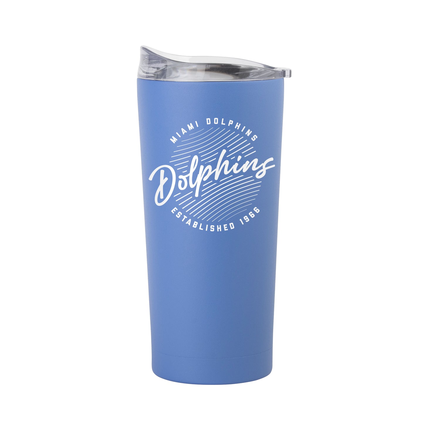 Miami Dolphins 20oz Retro Script Arctic Powder Coat Tumbler
