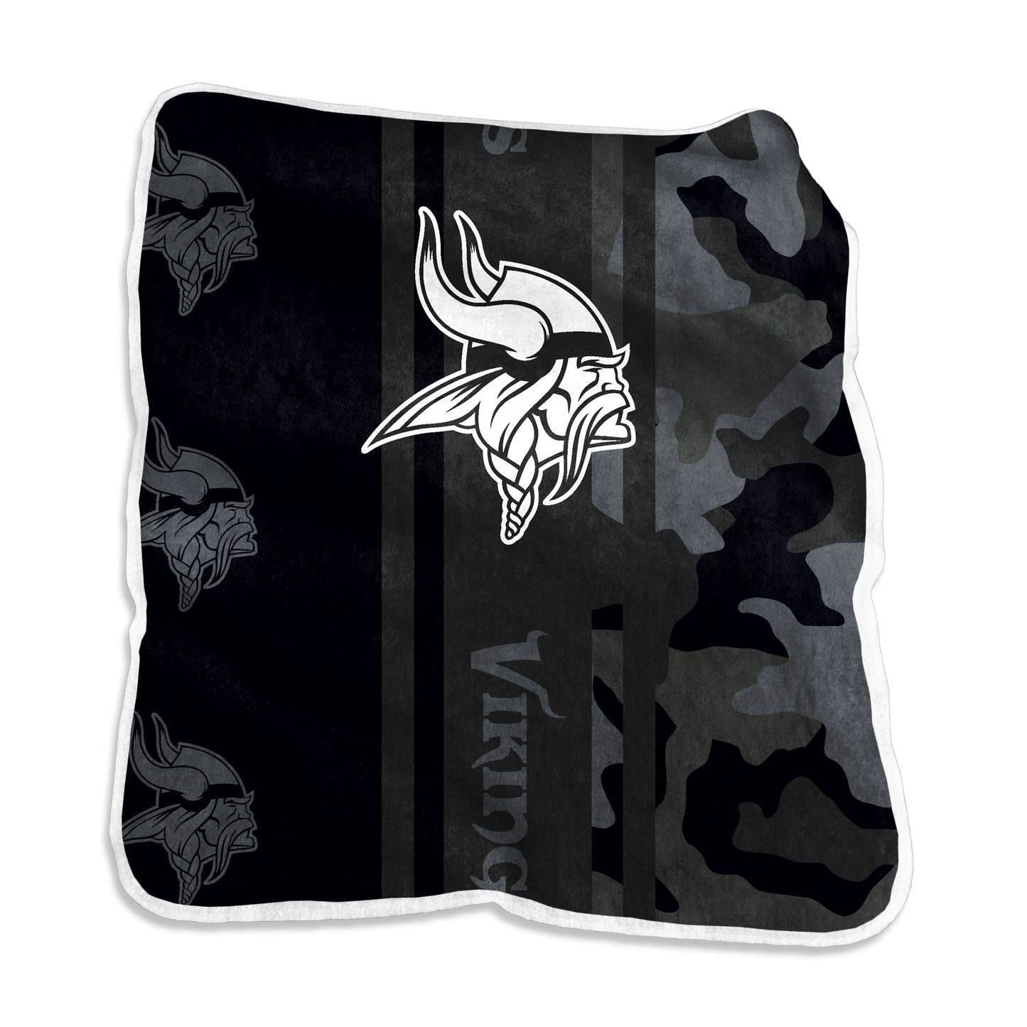 Minnesota Vikings Raschel Black Throw
