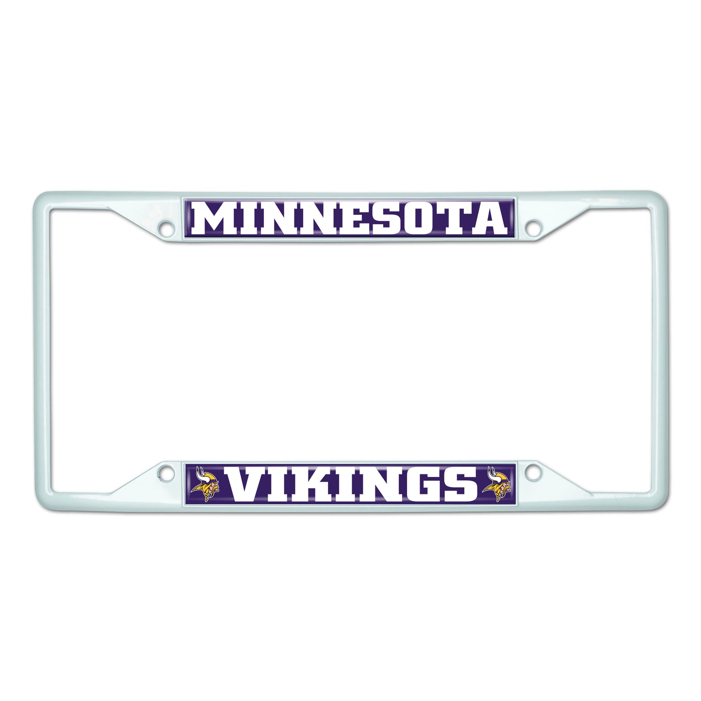 NFL - Minnesota Vikings-White License Plate Frame