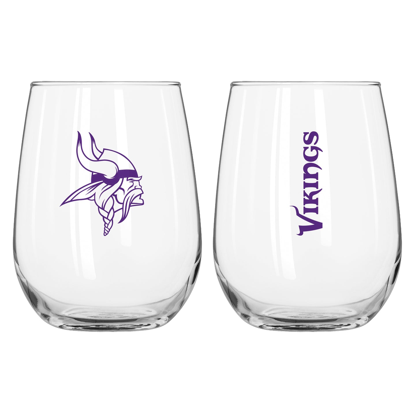Minnesota Vikings 16oz Gameday Curved Beverage Glass