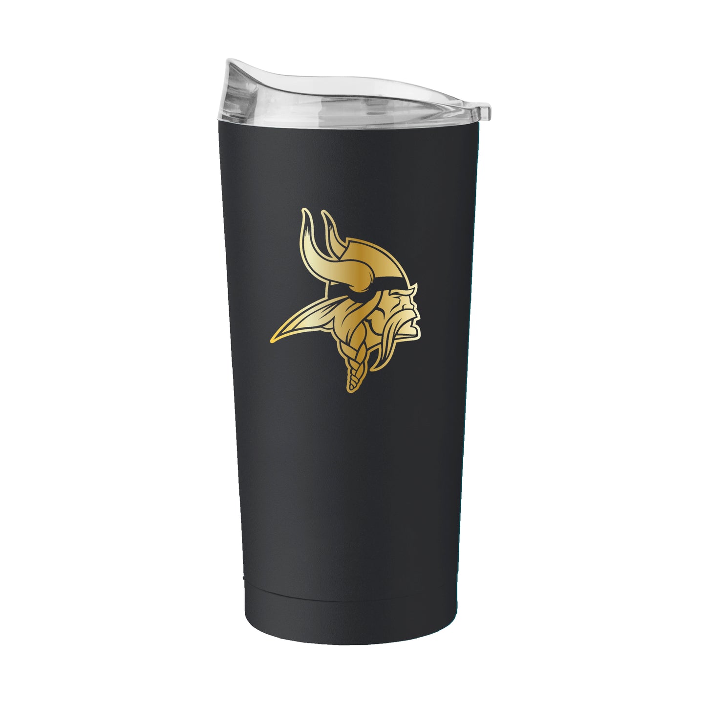Minnesota Vikings Black 20oz Foil Powder Coat Tumbler