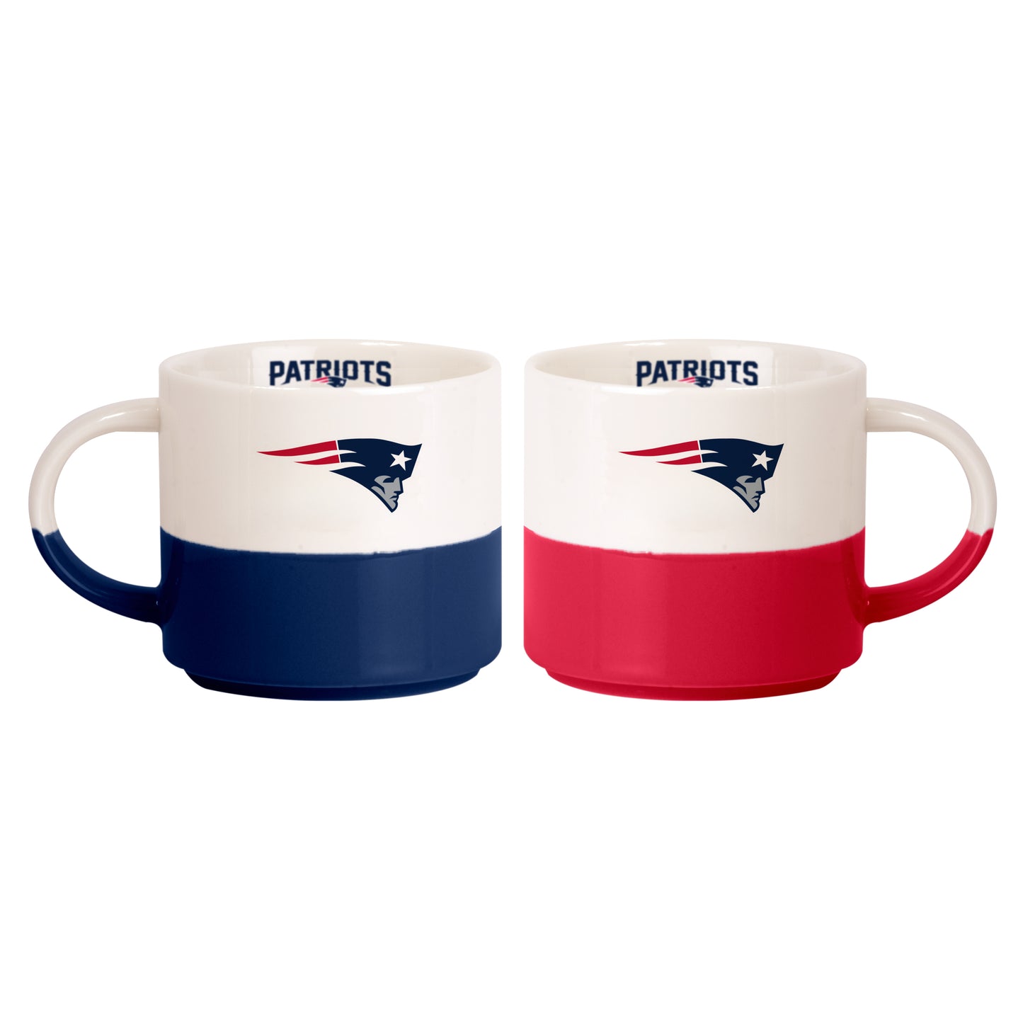New England Patriots 15oz Stackable Mug Set