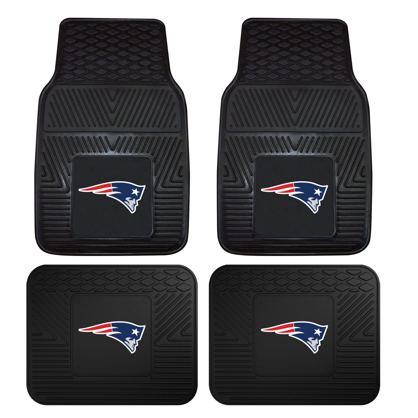NFL - New England Patriots 4-pc Vinyl Car Mat Set