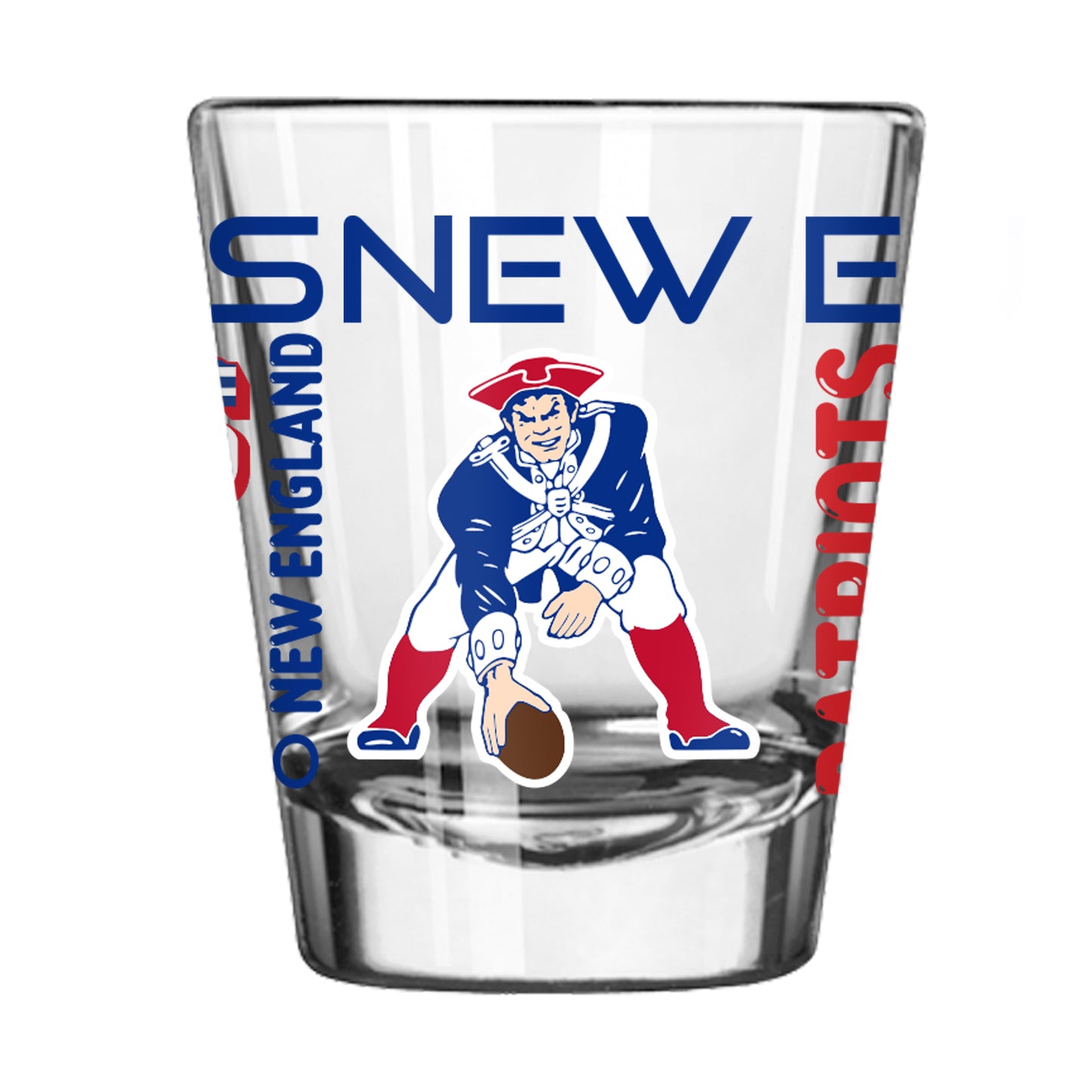 New England Patriots Vintage 2oz Spirit Shot Glass