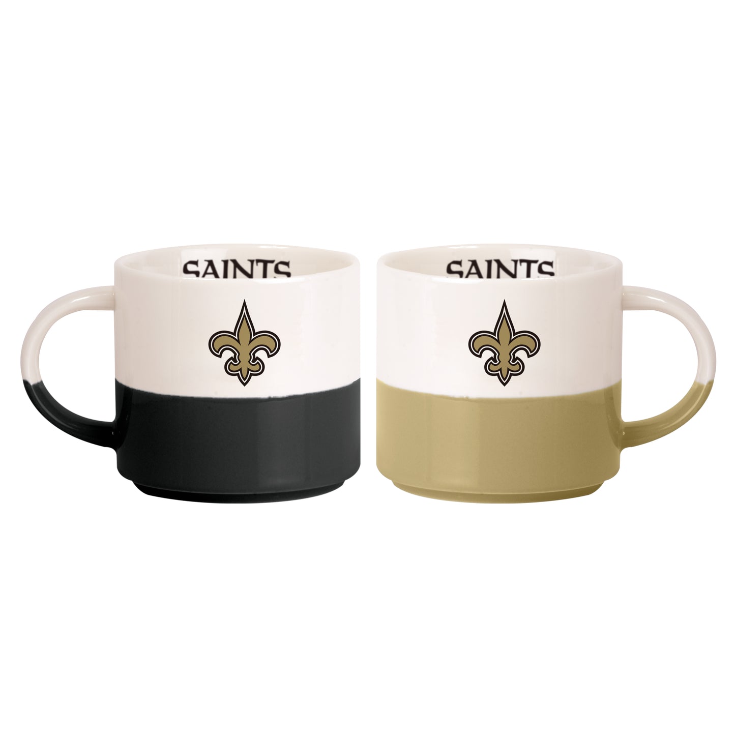 New Orleans Saints 15oz Stackable Mug Set