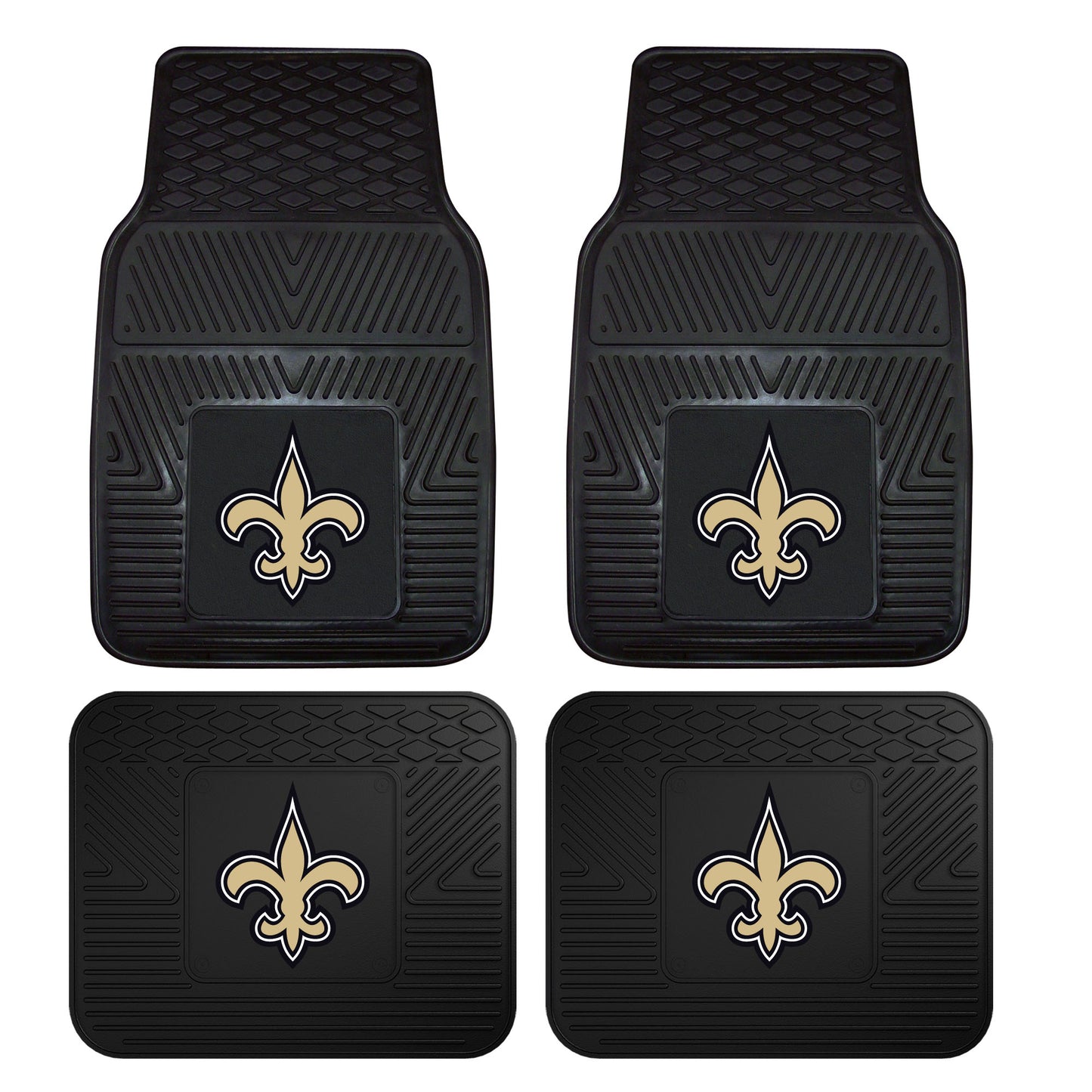 NFL - New Orleans Saints 4-pc Vinyl Car Mat Set