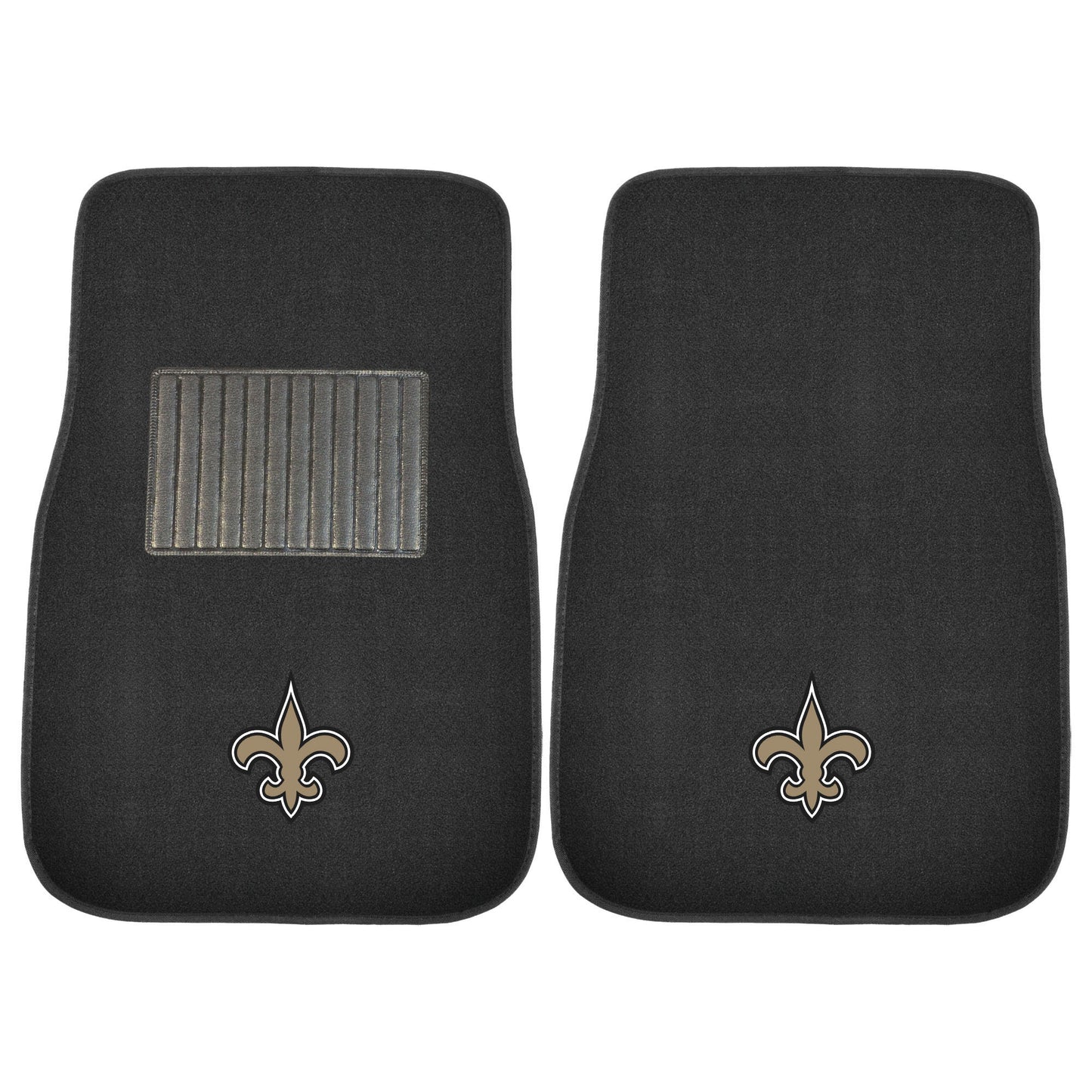 NFL - New Orleans Saints 2-pc Embroidered Car Mat Set