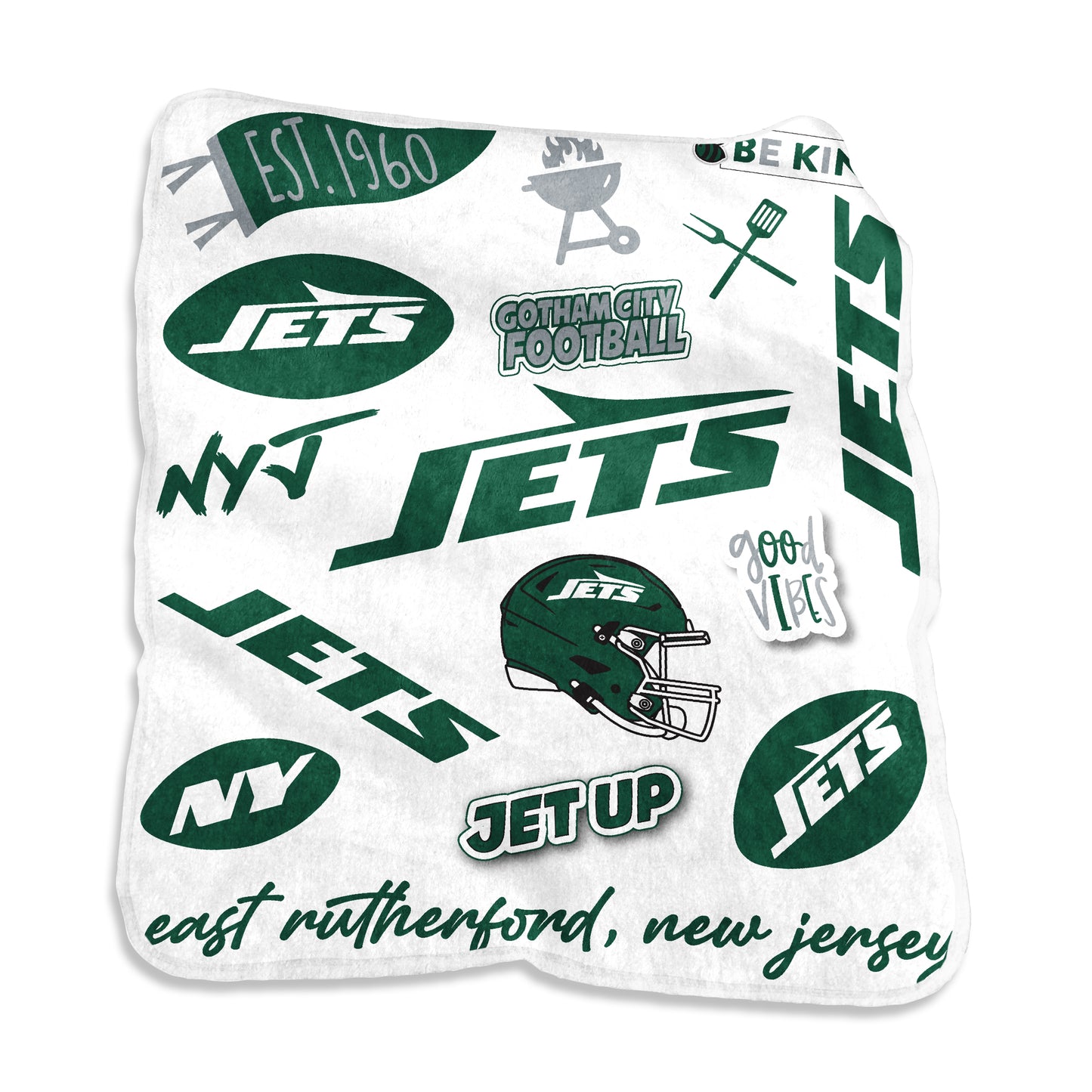 New York Jets Native Raschel Throw
