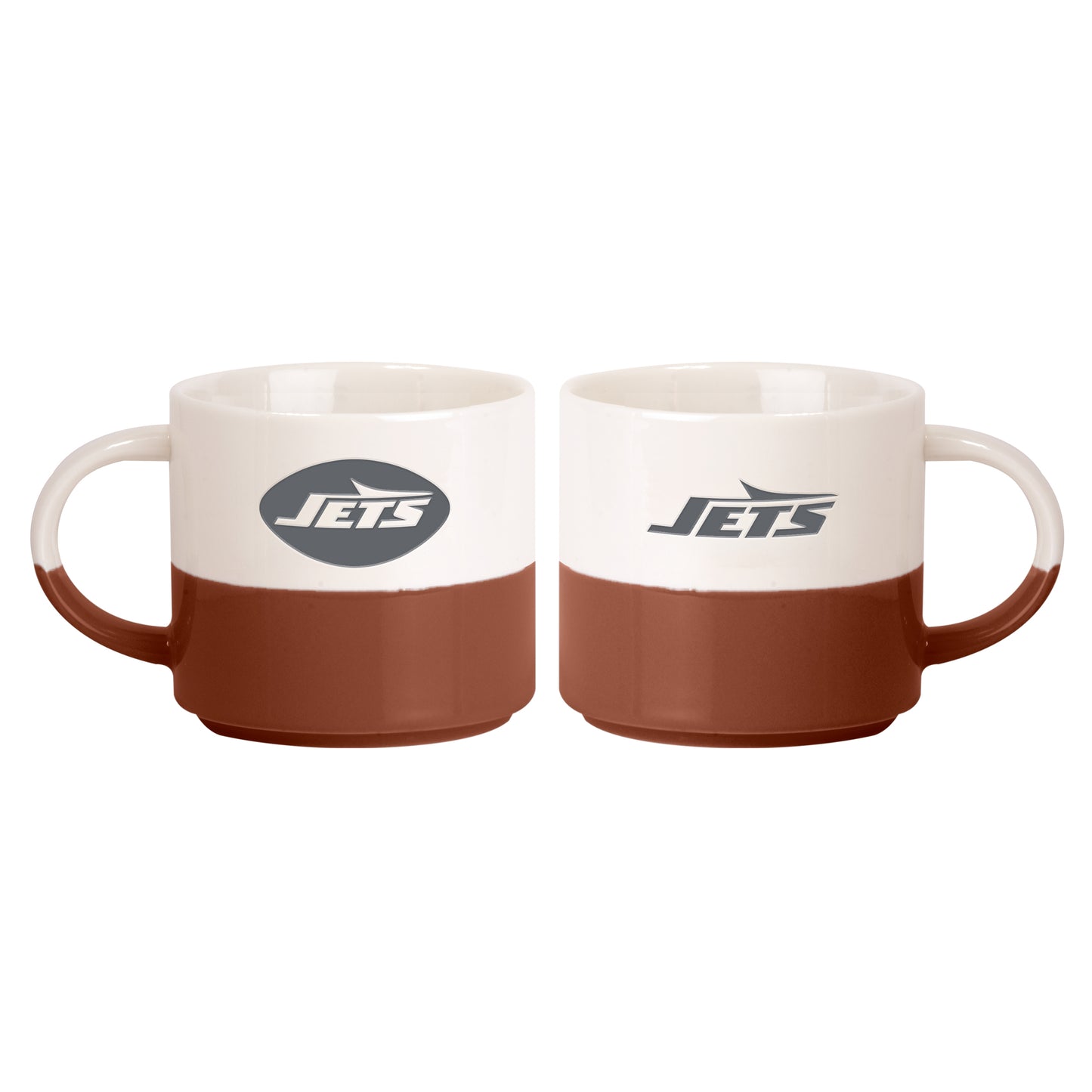 New York Jets 15oz Walmart Holiday Stackable Mug Set