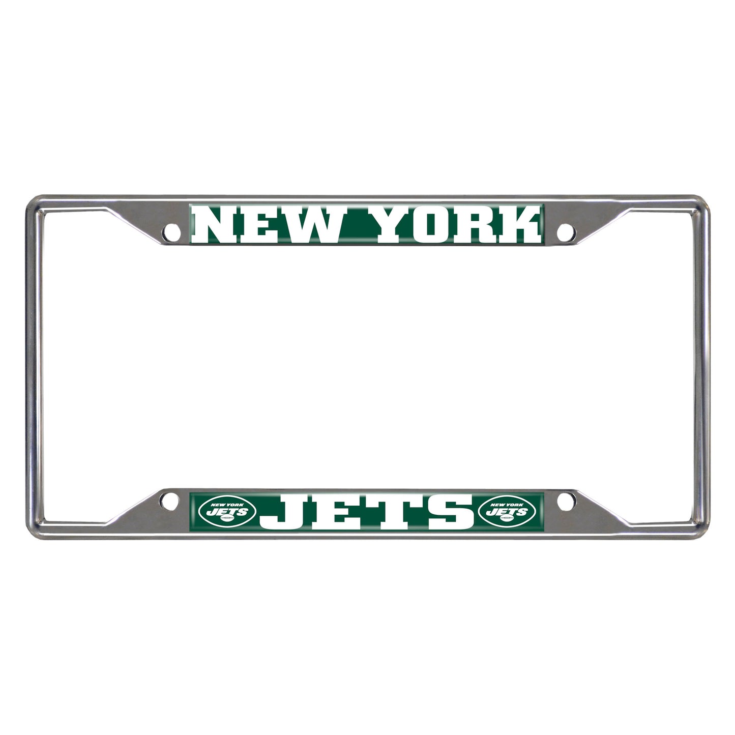 New York Jets License Chrome Plate Frame