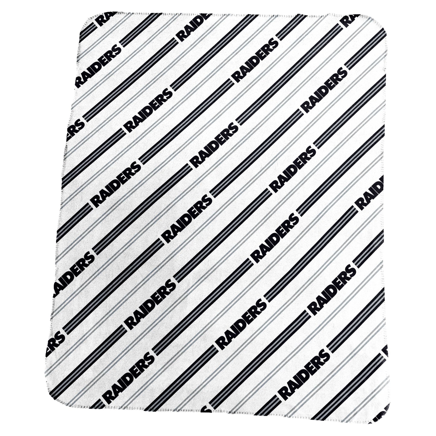 Las Vegas Raiders Classic Vertical Stripe Fleece Throw