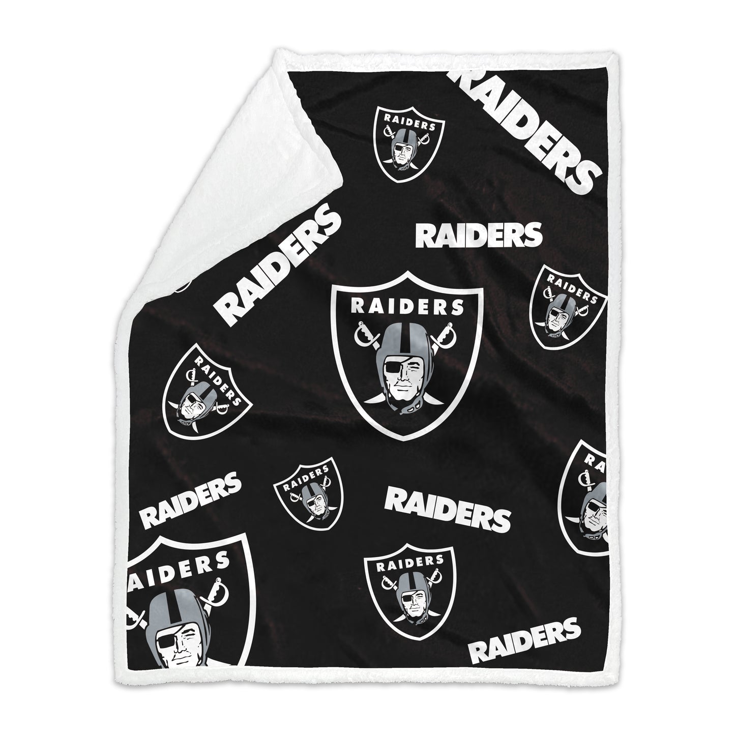 Las Vegas Raiders 50x60 Plush Sherpa Throw