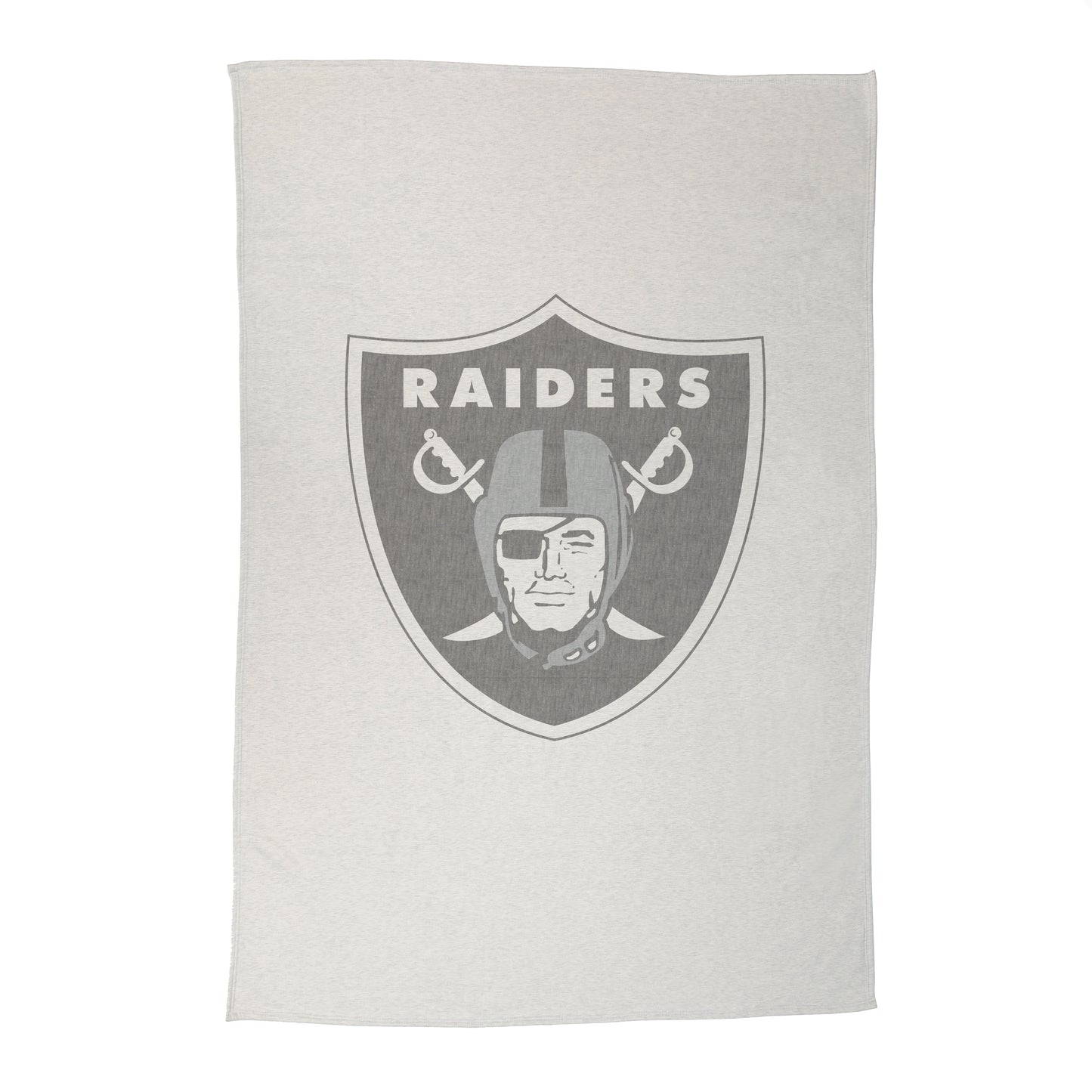 Las Vegas Raiders Oversized Logo Sublimated Sweatshirt Blanket