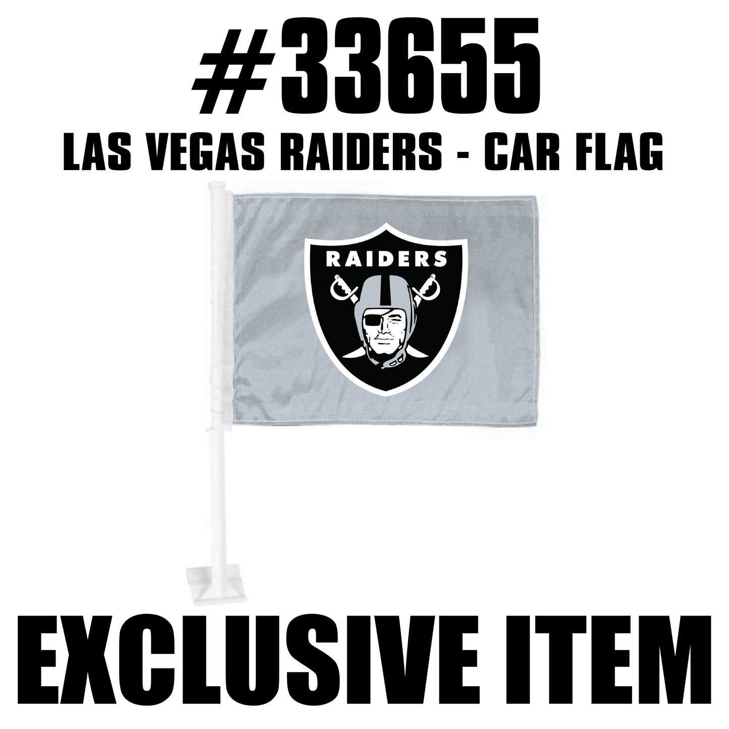 NFL - Las Vegas Raiders Car Flag